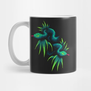 Mr Snake in the Rainforest - Green Mug